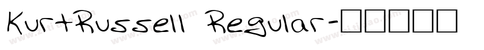 KurtRussell Regular字体转换